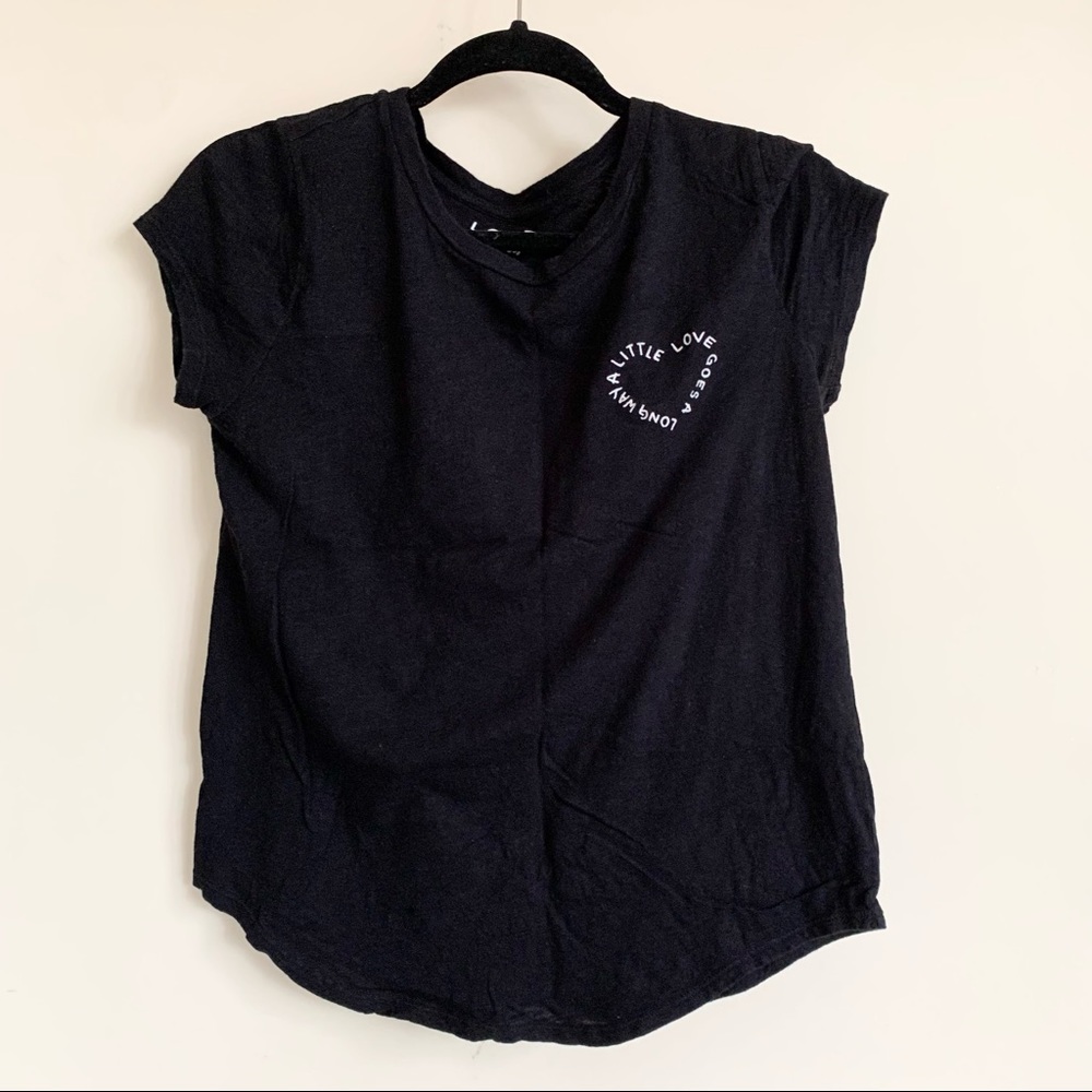 LOFT a little love goes a long way tee in black